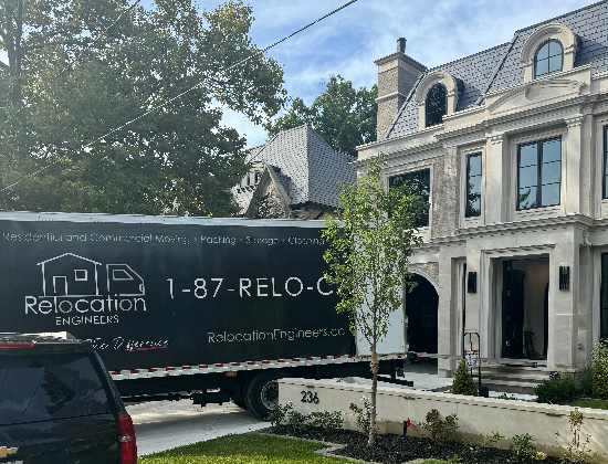 Relocation Engineers Moving a Customer